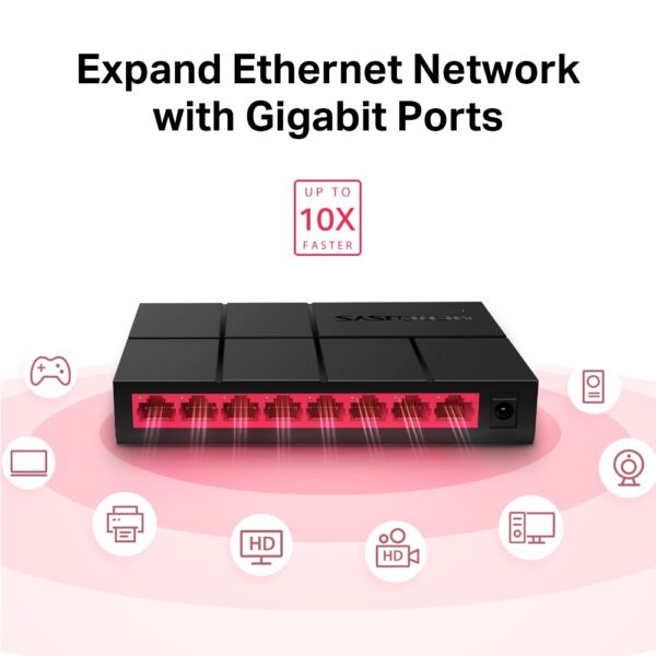 MS108G - 8 ports Gigabit – Image 2